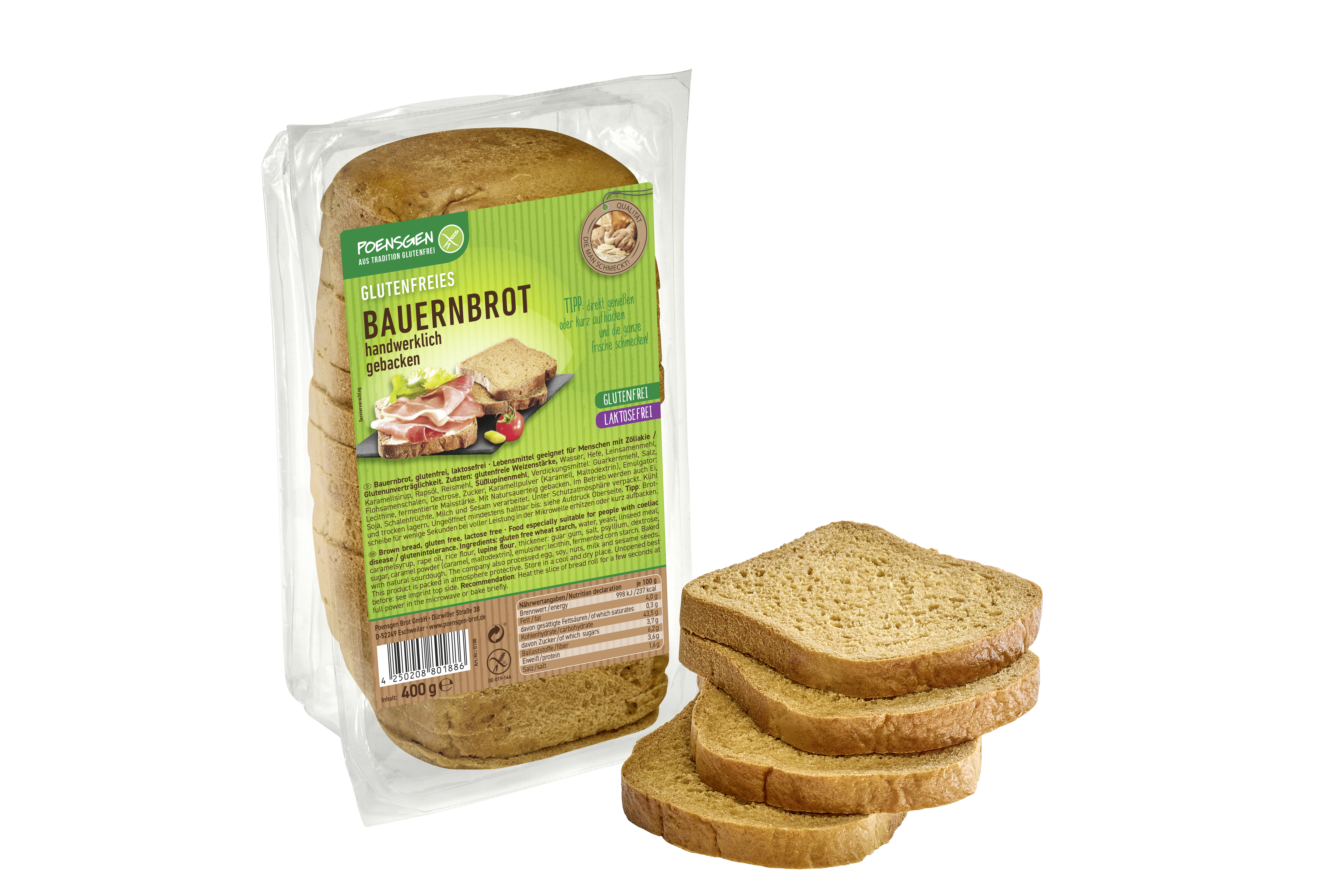 Bauernbrot 400g, glutenfrei / laktosefrei